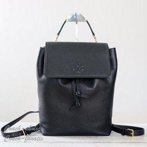 NWT Tory Burch Thea Leather Backpack in Black 145920